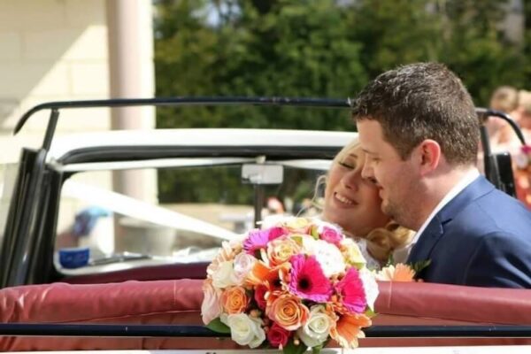 Emma's Wedding Emma's bouquet included beautiful peach gerberas and roses